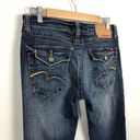 BCBGMAXAZRIA  Flap Pocket Twisted Seam Flare Jeans Size 10 Photo 8