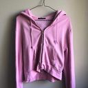 Brandy Melville Bubblegum Pink Crystal Hoodie Photo 1