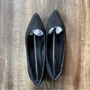 JustFab  Krissy Pointed Toe Ballet Flat Black Size 8 Photo 1