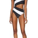 Beach Riot  Joyce One Piece SwimSuit in Black And White S M Photo 0