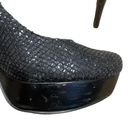 Enzo Angiolini  Black Platform Glitter Heels Photo 4