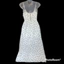 Lush Clothing Lush Ivory Black Polka Dot Crossover Wrap Dress Size Small Photo 3