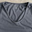 American Eagle NWT  Tie Shoulder Tank Top Women's XS Dark Gray Scoop Neck Cropped Photo 2