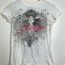 Vintage Y2K Wings Apprime Apparel Marines Cotton Baby T Shirt Women’s Medium White Photo 0