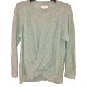 Lou & grey For Loft Ruched Pleated Sweater Seafoam Green Large Photo 0