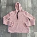 FILA Size Medium Pink Teddy Bear Fuzzy Hooded Athletic Sweatshirt Photo 7