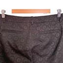 Theory  Marsienna Tori Ankle Dress Pants Black Jacquard Slim Career Pant Size 6 Photo 7