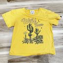 French Pastry Yellow Western Graphic Tee Women’s XS Photo 0