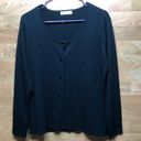 Topshop  BUTTON FRONT SMALL BLACK THIN KNIT CARDIGAN Photo 0