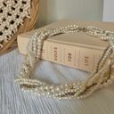 American Vintage Vintage “Hettienne” Mixed Pearls Multi Strand Necklace 18” Freshwater Gold Silver Photo 9