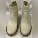 Sonoma Goods For Life Women's Ivory Banana Chunky Heeled Ankle Boots - Size 8.5 Photo 1