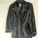 Mulberry Vintage  Street Black Coat Soft Giraffe Print Button Front Jacket Size M Photo 1
