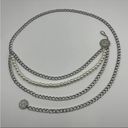 Boho Retro Style Multilayer Silver Plated Alloy Adjustable Waist Chain Photo 1