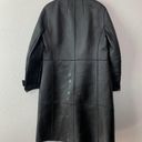 Akris  Black Lamb Nappa Leather Coat Photo 8