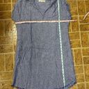 Harper  Linen Blue and White Striped Dress Photo 11