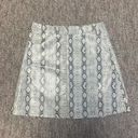 Princess Polly  white snakeskin faux leather mini skirt size 0 Photo 2