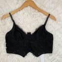 Tic Toc NWT  black lace bustier crop top Photo 0