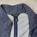 White House | Black Market  Zip Front Denim Jacket Blue 14 Photo 8