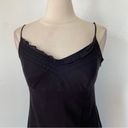 Esprit Vintage 90’s Solid Black Cotton Ruffle Sleeveless V-Neck Dress Photo 4