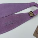 Vera Pelle Karakorum Belt Womens One Size Purple Leather Tie Italy 100%  NWT Photo 1