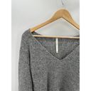 Babaton The Group by  Aritzia Sweater Women 2XS Grey V-Neck Long Sleeve Cropped Photo 3