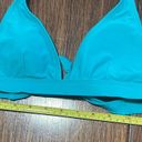 Patagonia  Boucau Halter Swim Top XS aqua blue Green Tie neck NWT Photo 3