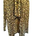 cupio NWT  Leopard Print Open Front Drape Soft Knit Cardigan Sweater Womens M Photo 0