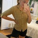 Velvet Heart Tan Button- Down Shirt Photo 3