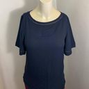 Ann Taylor  Black Blouse Solid Top Photo 1