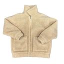 I am gia I.AM.GIA Pixie Teddy Sherpa Oversized Zip Up Coat Caramel Tan XS Photo 8