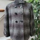 Joseph A  Womens Multicolor Polyester Long Sleeve Button Casual Long Coat Size 14 Photo 0