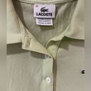 Lacoste  Chartreuse Sleeveless Stretch Cotton Piqué Slim Fit Polo Shirt Size 40 Photo 4