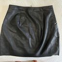 Black Leather Skirt Size 10 Photo 1