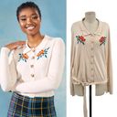 Modcloth  x Collectif Blooms of Paradise Cardigan Floral Belted Size US 16 Photo 1