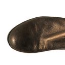 Via Spiga  Metallic Golden Brown Leather Knee Length Boot Photo 4