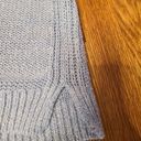 Lou & grey  Sweater Women's Medium Pullover Baby Blue Chunky Knit Scoop Neck Photo 11