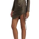 n:philanthropy  Demetra Mini Dress Metallic Gold Black Sparkle Size Large Ladies Photo 3