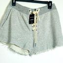 n:philanthropy  NWT Heather Grey Lace Up Lester Shorts- Size Medium Photo 0