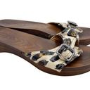 Dr. Scholls  Advanced Comfort Slides Faux Wood Leopard Print Clog Sandals Size 9 Photo 0