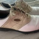 FootJoy  Women’s Golf Shoes size 6, 98571 Comfort Beige White Saddle Cleats Photo 0