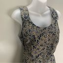 One Piece Vintage Romper  Floral Print Yellow Blue Y2K 90s Size 8 Photo 2