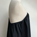 Outerknown Black Silky Asymmetrical One Shoulder Slip Maxi Dress Photo 1