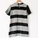 Ace & Jig  Gray Black Striped Linen Blend Mini Shirt Dress Photo 7