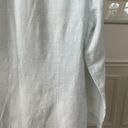 Mulberry  100% Linen Button Up Tunic Light Blue 12 Photo 6