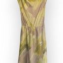 Natori 💛 Vintage Josie  Yellow and Tan Cowl Neck Silk Dress Photo 0