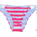 Relleciga NWT  Striped Hot Pink & White Tie Bikini Photo 0