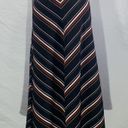 Apt. 9  Chevron Striped Button Detail Black Maxi Skirt Size Medium NWT Photo 6