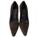 Loft  Brown Suede Penny loafer Pump kitten heel pumps Size 7 Photo 1