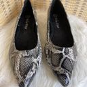 Bella Vita Vivien II Black/White Snake Flats Photo 0