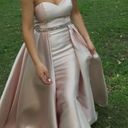 Madison James Strapless Belted Gown Photo 1